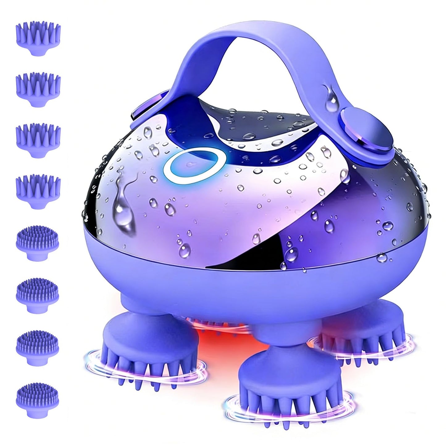 Electric Scalp Massager with Waterproof Design for Relaxing Hair Care