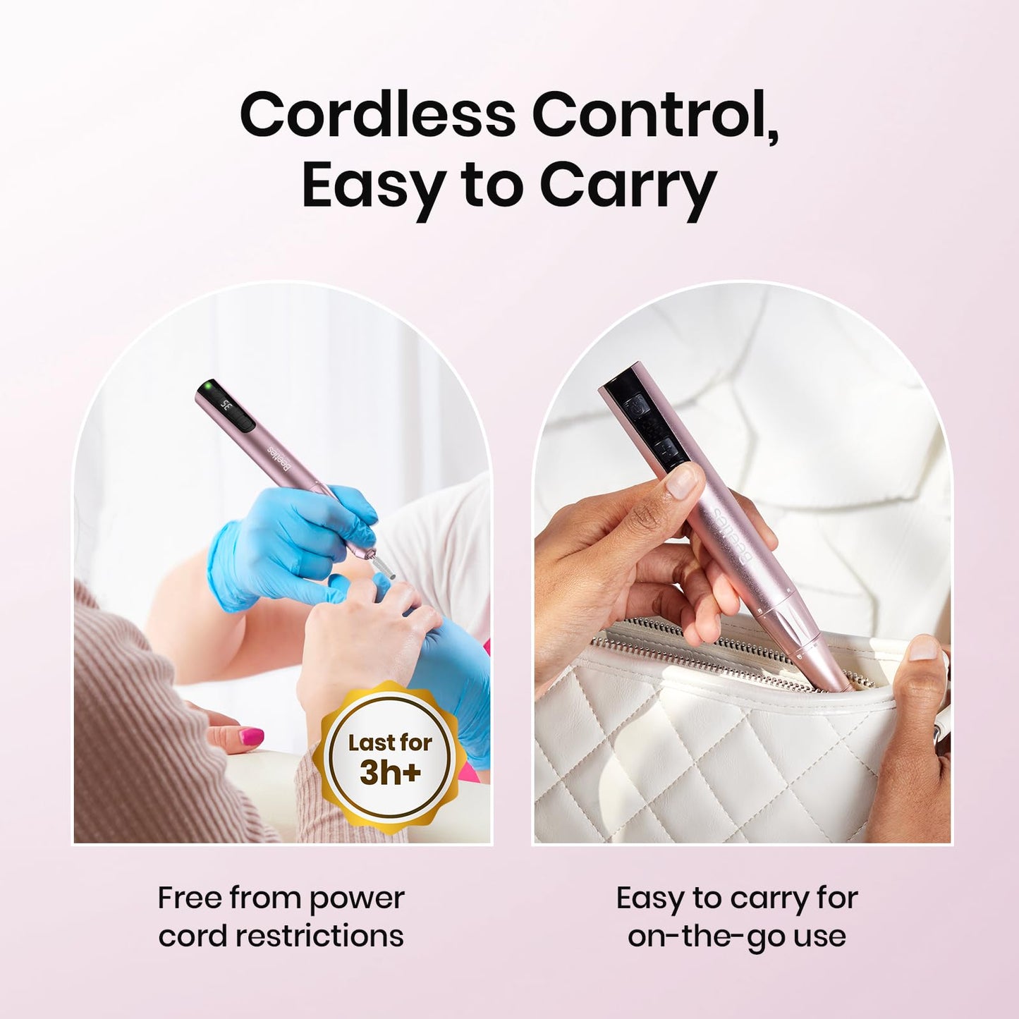 Beetles Manicure Set and Electric Cordless Nail Drill