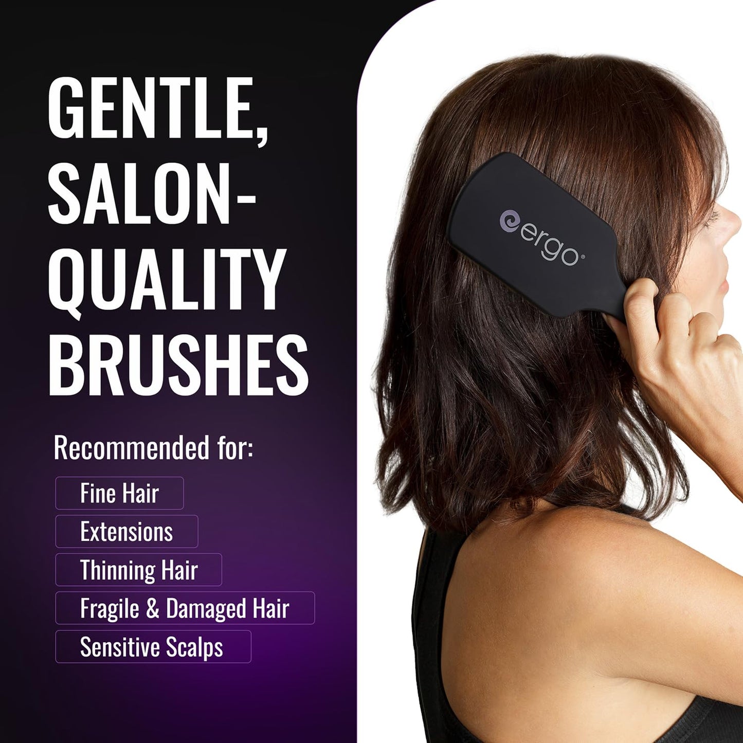 ERGO Professional Super Gentle Paddle Brush