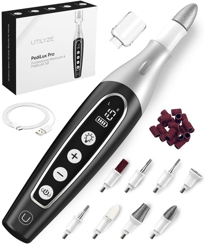 Cordless Electric Nail File Kit for Manicure, Pedicure & Callus Care