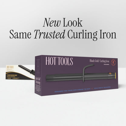 HOT TOOLS Pro Artist Black Gold Digital Curling Iron
