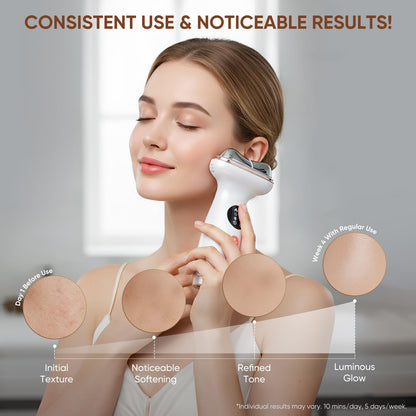 Microcurrent Facial Device with Red Light Therapy