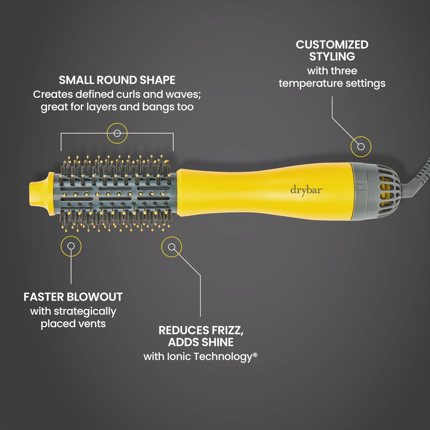 Blow-Dryer Brush for Faster Blowouts with Volume & Less Frizz