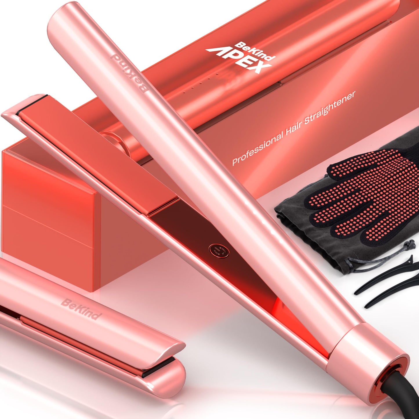 2-in-1 Hair Straightener & Curler with Fast Heating for All Styles