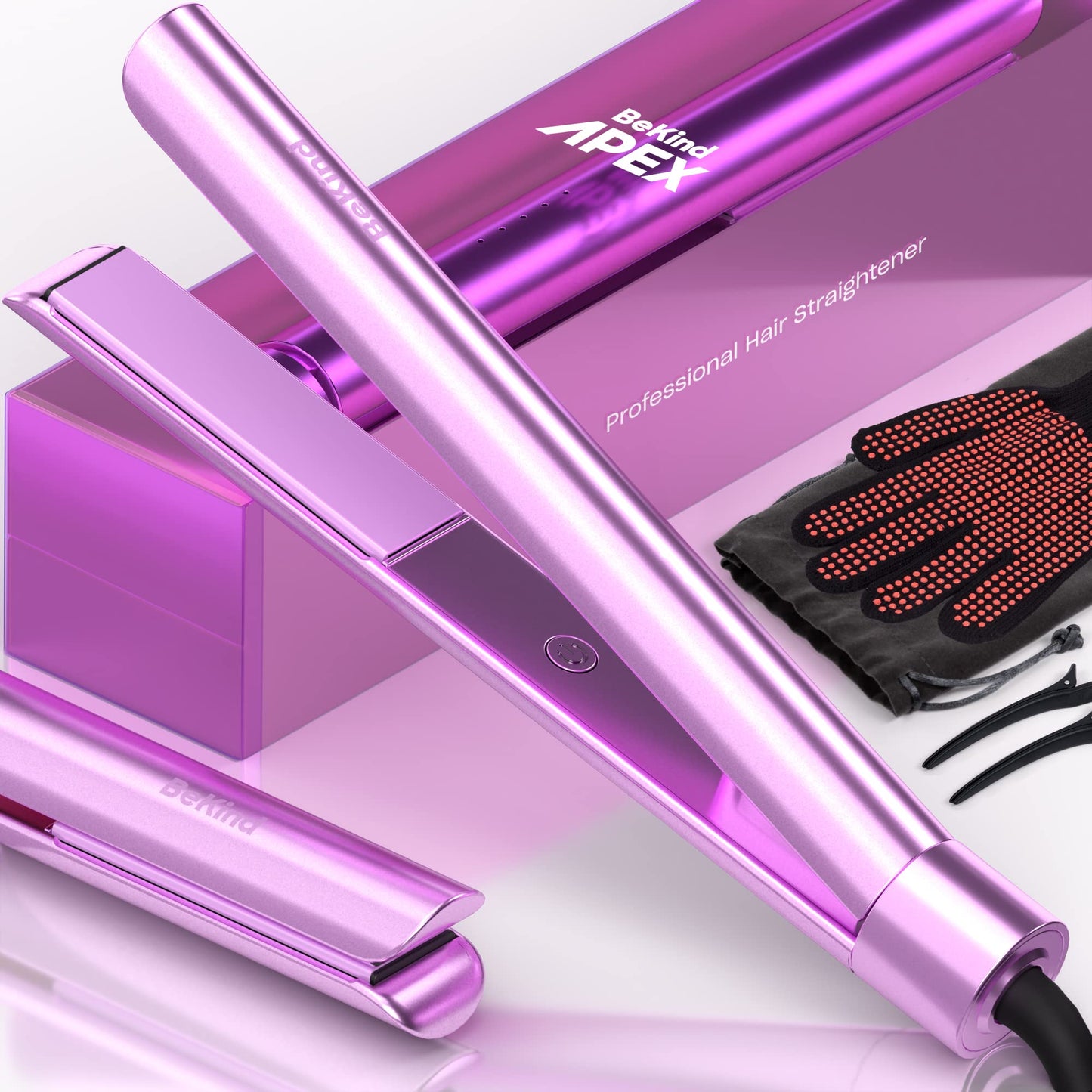 2-in-1 Hair Straightener & Curler with Fast Heating for All Styles