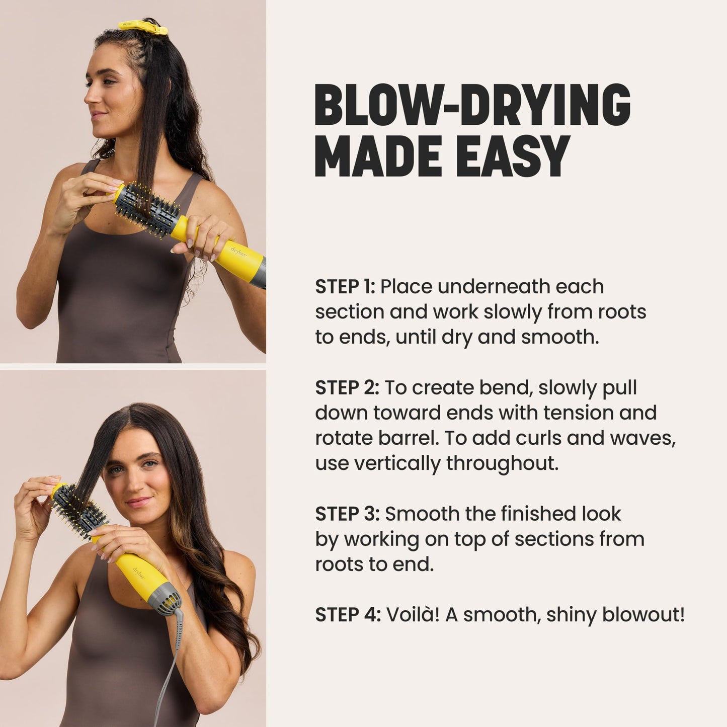 Blow-Dryer Brush for Faster Blowouts with Volume & Less Frizz