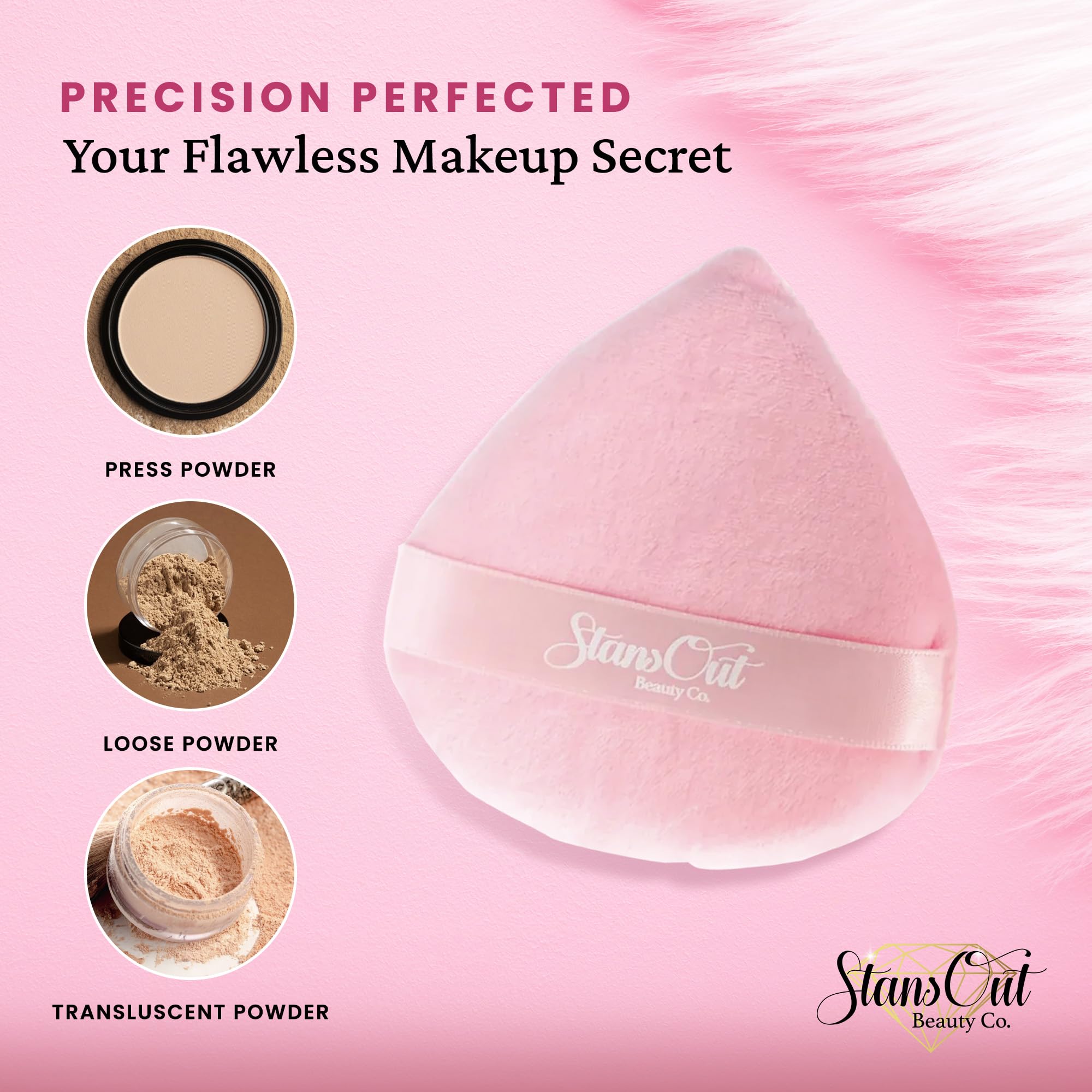 Memory Foam Makeup Blending Sponges for Liquid, Cream & Powder Foundation Finish