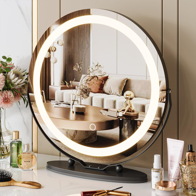 19 Inch LED Vanity Mirror with Touch Control and Adjustable Lighting Modes