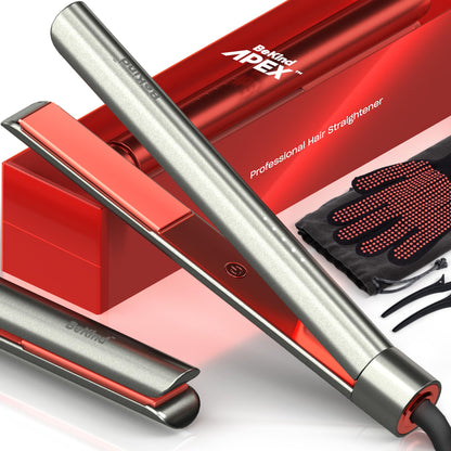 2-in-1 Hair Straightener & Curler with Fast Heating for All Styles