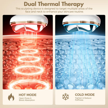 7-in-1 Red Light Facial Massager with Hot & Cold Gua Sha Therapy
