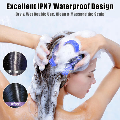 Electric Scalp Massager with Waterproof Design for Relaxing Hair Care