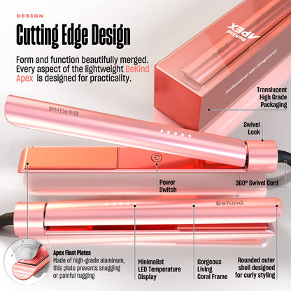 2-in-1 Hair Straightener & Curler with Fast Heating for All Styles