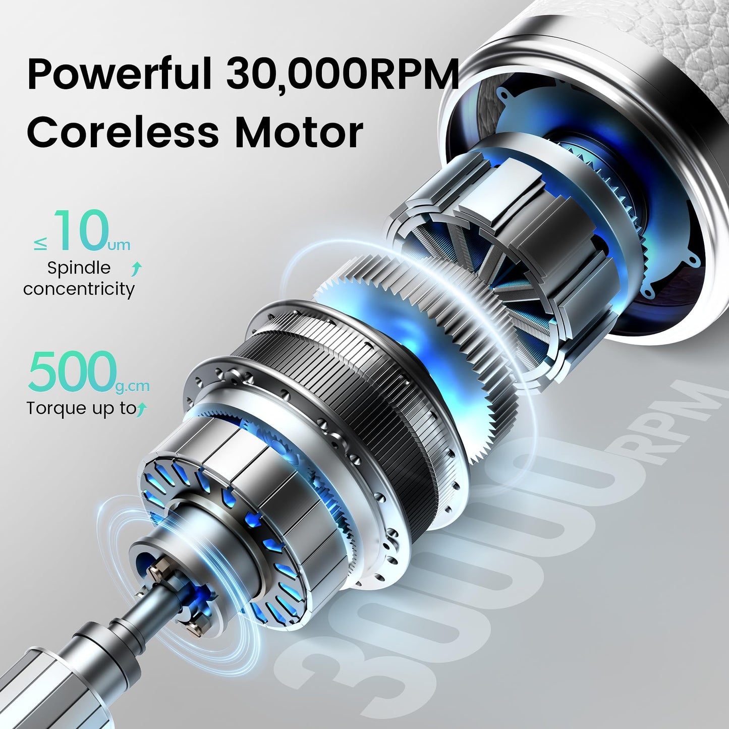 Cordless Electric Nail Drill Kit with 30000 RPM for Nail Care & Polishing
