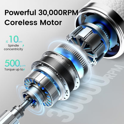 Cordless Electric Nail Drill Kit with 30000 RPM for Nail Care & Polishing