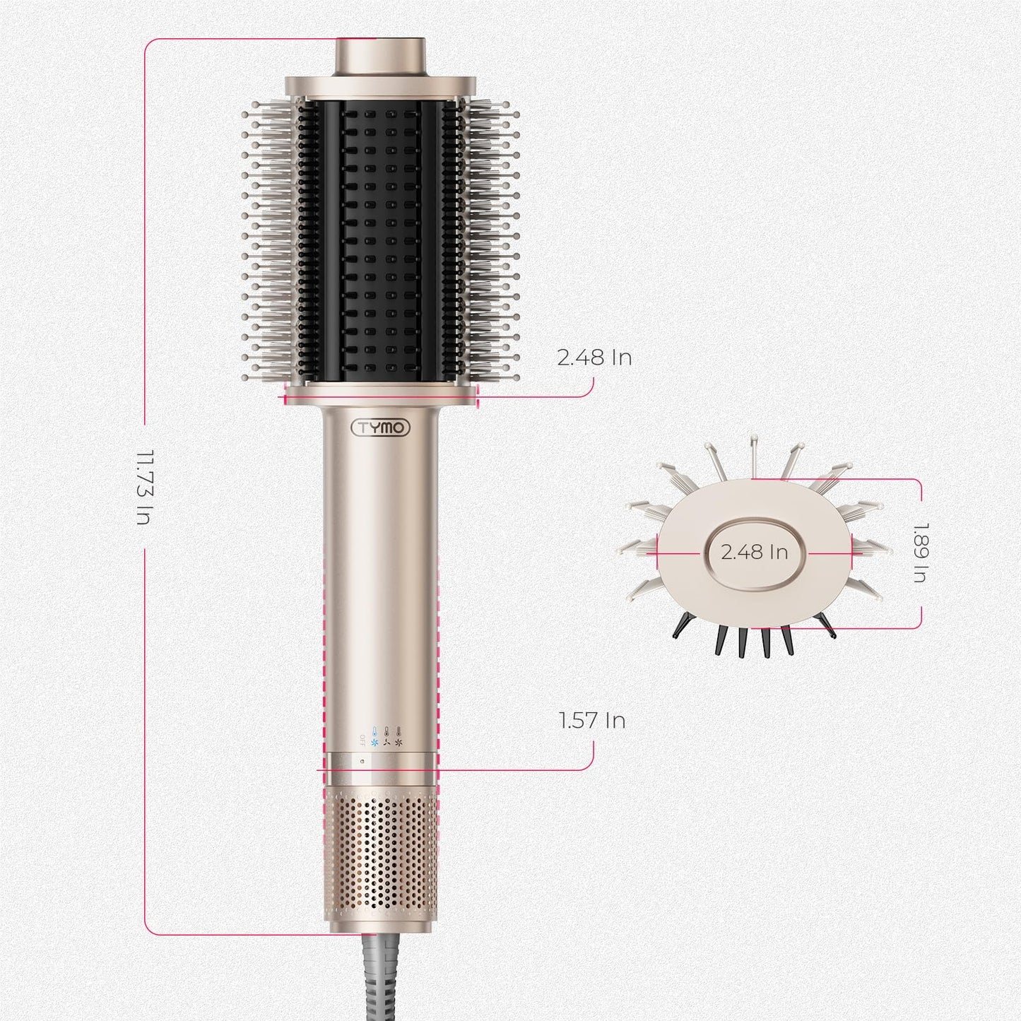 5-in-1 Ionic Hair Dryer Brush for Smooth Blowouts & Styling