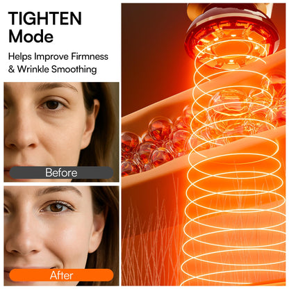 INIA Flare 3-in-1 Microcurrent Facial Device Red Light Therapy for Face
